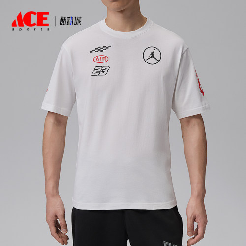 Nike/耐克正品JORDAN男士亲肤简约透气运动休闲短袖T恤IR7001-100