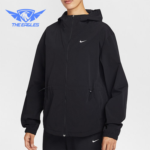 Nike/耐克正品春秋女士运动连帽简约宽松休闲夹克外套IF1167-010