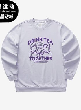 Skechers/斯凯奇正品新款男女时尚印花针织圆领休闲卫衣 L423U052