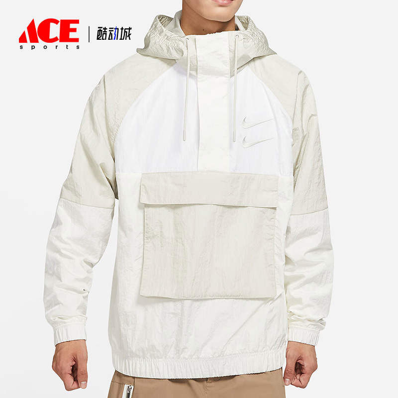 Nike/耐克正品男子梭织时尚运动防风连帽夹克外套 DJ0477-072