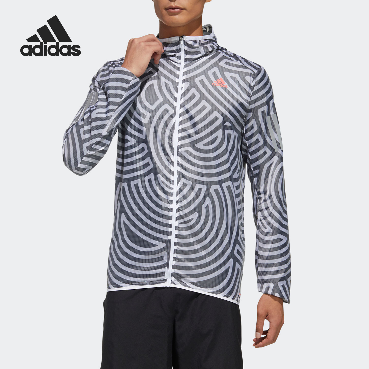 Adidas/阿迪达斯官方正品HIROKO高桥理子联名男子跑步外套GD5028