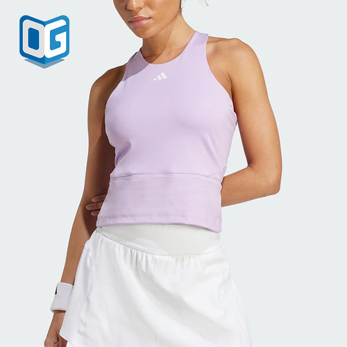 Adidas/阿迪达斯正品2025夏季款女士圆领修身网球透气背心JW2991