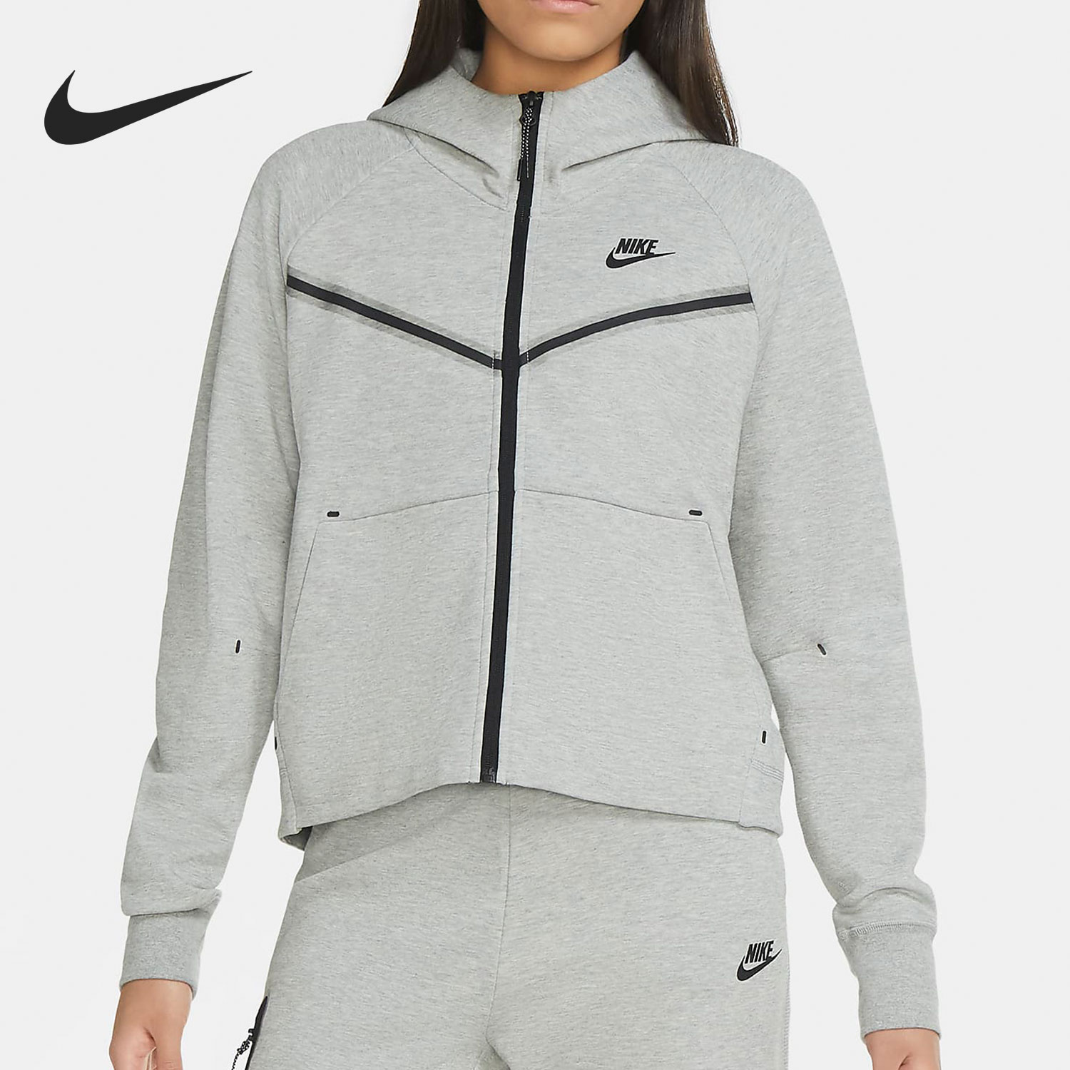 Nike/耐克官方正品 NSW TECH FLEECE 女子运动休闲外套CW4299-063