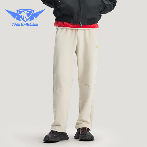 Adidas/阿迪达斯正品NYR FT KN PNT男士系带针织运动直筒裤KE4066