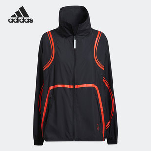 新款 2022春季 smc女子运动高领夹克HD9120 阿迪达斯官方正品 Adidas