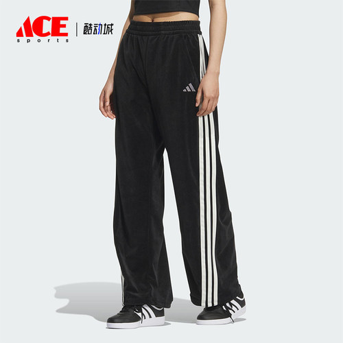 Adidas/阿迪达斯正品2025 STORY女士运动丝绒宽松香蕉裤KC0179