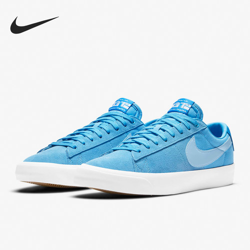 Nike/耐克正品Blazer GT Blue男士防滑低帮板鞋DC7695-400