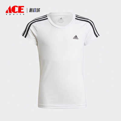 Adidas/阿迪达斯正品DESIGNED2MOVETE新款儿童经典短袖T恤HM4471