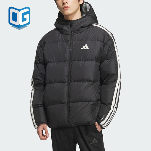 Adidas/阿迪达斯正品2025冬季男士运动双面穿保暖羽绒服KC2490
