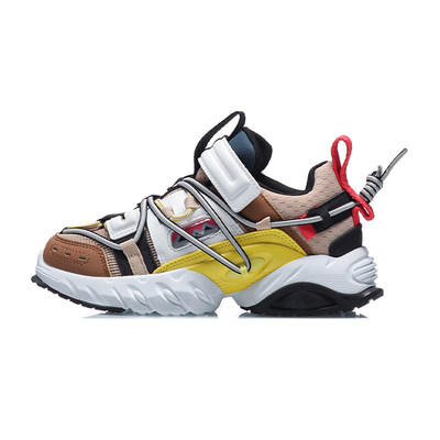 李宁童鞋休闲鞋男童冬新款运动青少年反光低帮运动鞋YKCQ194