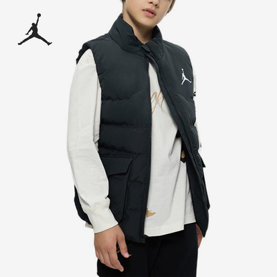 Nike/耐克正品JORDAN大童保暖运动羽绒马甲JD2342004GS-003