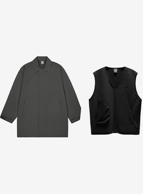 New Balance/NB正品新款男子经典休闲二合一夹克外套NAF19301-DKG