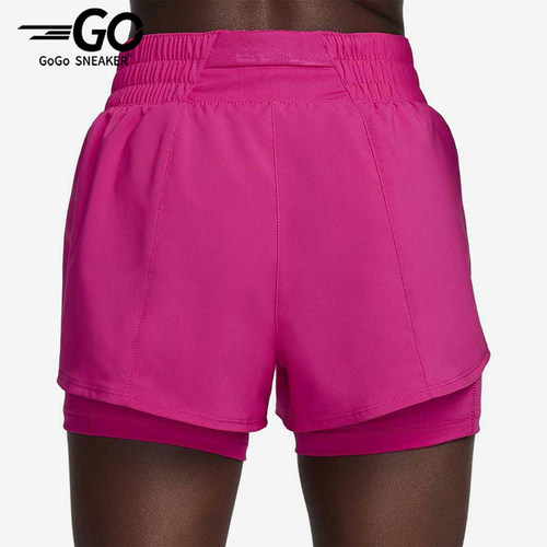 Nike/耐克正品2025女士运动二合一梭织印花跑步短裤DX6013-615
