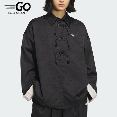 Adidas/阿迪达斯正品2025 三叶草女士新中式透气经典外套KB6407