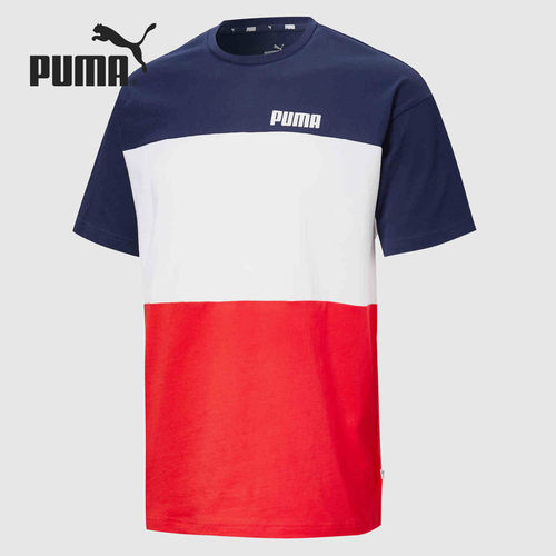 PUMA/彪马正品新款男子撞色拼接短袖T恤 CELEBRATION 586041