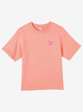 Puma/彪马正品夏季新款女士圆领透气运动休闲短袖682345-26