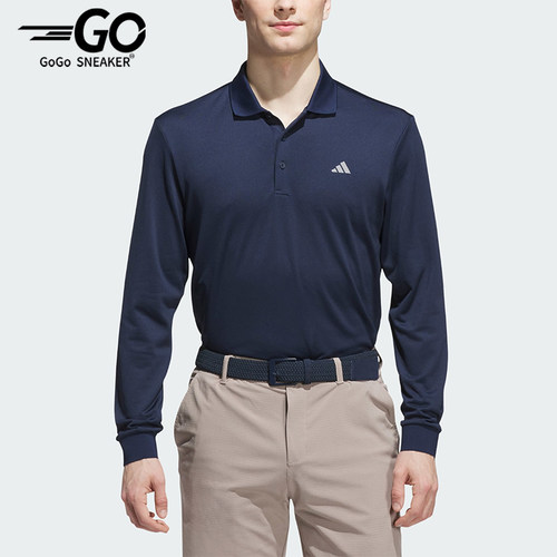 Adidas/阿迪达斯正品男士时尚休闲透气长袖运动POLO衫KA7915