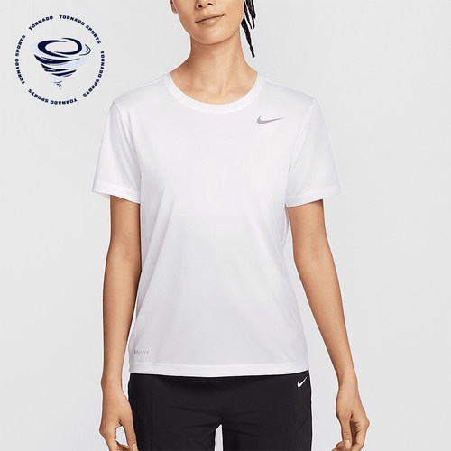Nike/耐克正品2025新款女士针织运动休闲经典短袖T恤IB8899-100