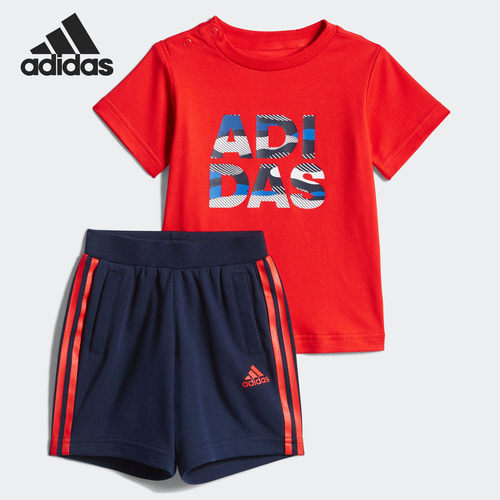 阿迪达斯正品婴童短袖套服