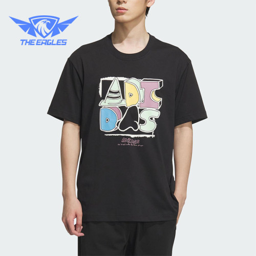 Adidas/阿迪达斯正品GFX T-SHIRT 3男女经典图案宽松短袖KB2829