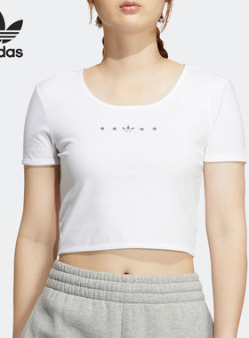 Adidas/阿迪达斯正品三叶草夏季新款女子运动时尚短袖HZ5349