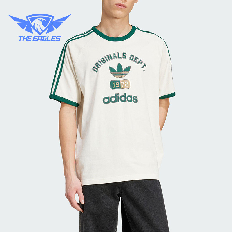 Adidas/阿迪达斯正品2025夏季三叶草男士经典复古短袖T恤KD6266图片