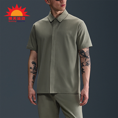 Nike/耐克正品Dri-FIT男士透气运动宽松经典翻领衬衫HQ6959-320