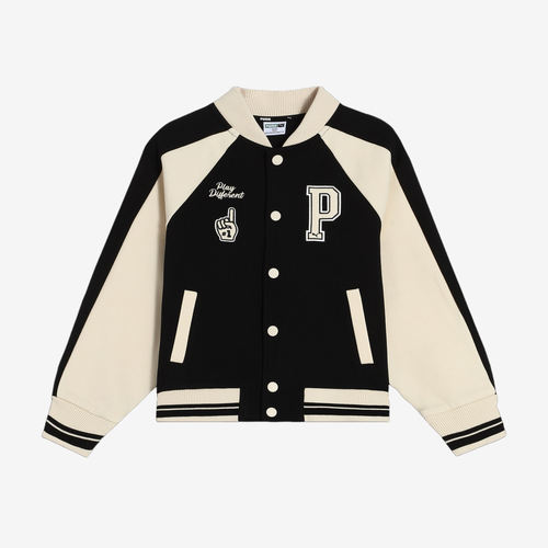 PUMA彪马正品儿童经典休闲学院风棒球服运动外套夹克950118-01