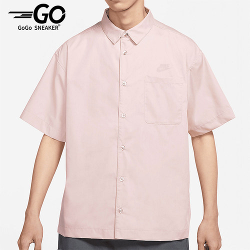 Nike/耐克正品夏季男士休闲吸湿排汗翻领T恤宽松衬衫DM8686-222