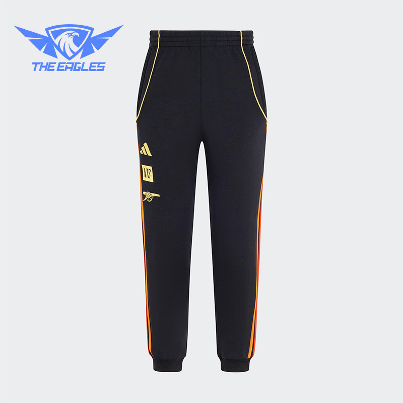 Adidas/阿迪达斯正品2025秋季款男士松紧腰足球束脚运动裤JL8050