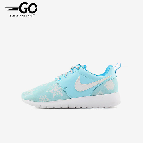 Nike/耐克正品Roshe One Print GS女子大童跑步鞋677784-401