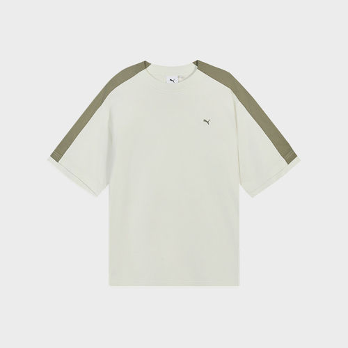 Puma/彪马官方正品T7男女同款运动休闲透气套头短袖T恤636247-87