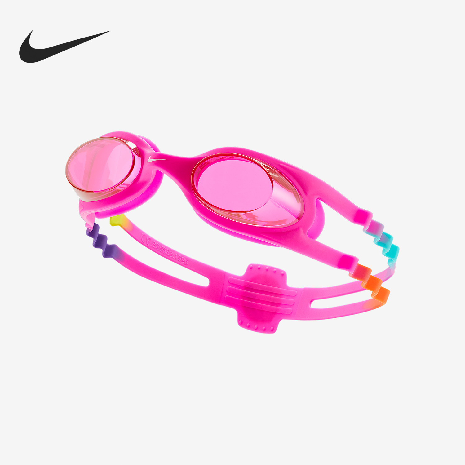 Nike/耐克正品SwimEasyFit新款婴童粉经典白色游泳镜DJ1000-600