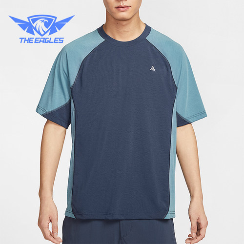 Nike/耐克正品ACG Dri-FIT ADV 男士经典复古拼接短袖HJ2882-437