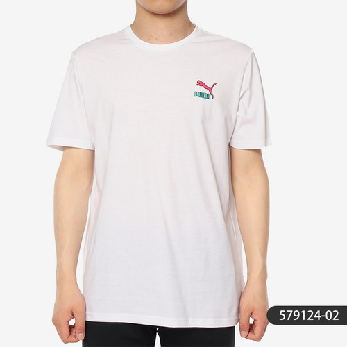 PUMA/彪马正品男子新款秋冬季圆领运动上衣 宽松短袖T恤 579124