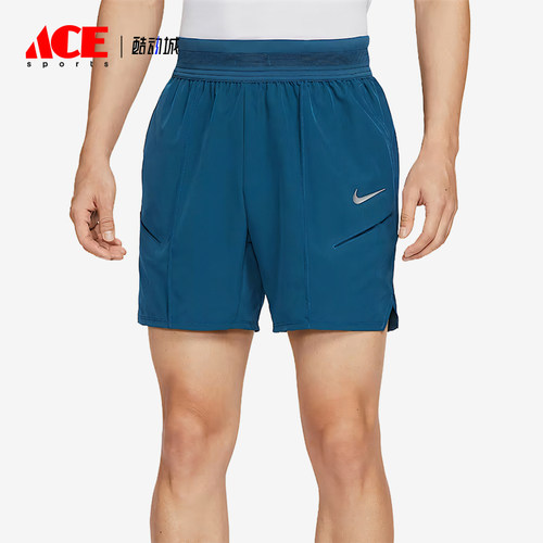 Nike/耐克正品Dri-Fit男士系带弹性经典透气网球短裤HM6741-415
