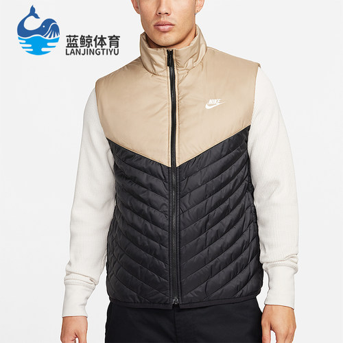 Nike/耐克正品Therma-FIT 男士运动拼接保暖立领棉马甲FB8202-010
