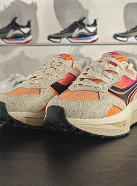 李宁正品征荣 M1000男女同款低帮高回弹透气防滑休闲鞋AGCU073-14