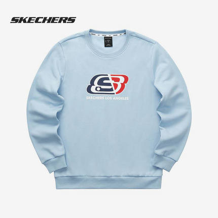 Skechers/斯凯奇正品PULLOVER 男女运动透气针织休闲套头卫衣