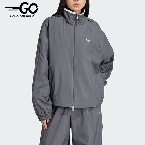 Adidas/阿迪达斯正品三叶草女士梭织休闲立领运动外套JY8879