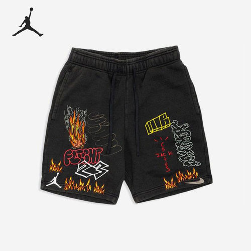 Nike耐克正品Air Jordan x Travis Scott FLC男短裤CK4027-010