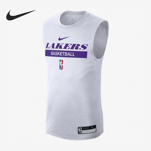 Nike/耐克正品洛杉矶湖人队训练男子运动无袖T恤DR6771-100