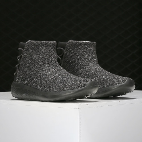 Skechers/斯凯奇正品 当季新款编织毛里一脚套女子时尚运动休闲鞋