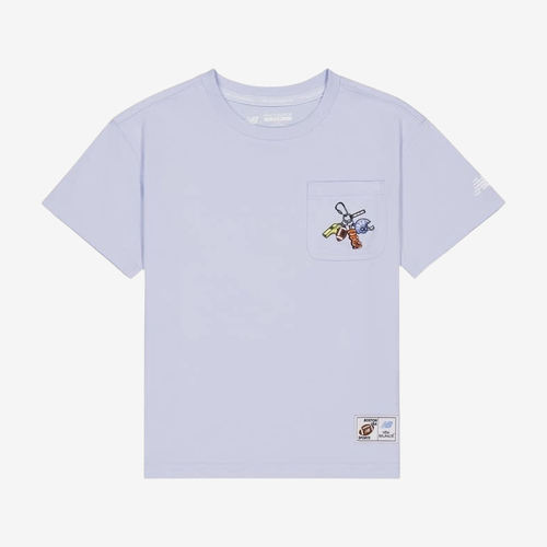 New Balance新百伦正品儿童印花短袖圆领卡通帽子ND7EG26063-LBL