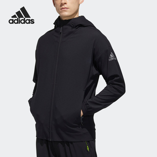阿迪达斯正品 舒适连帽外套 当季 男子运动时尚 FM7522 新款 Adidas