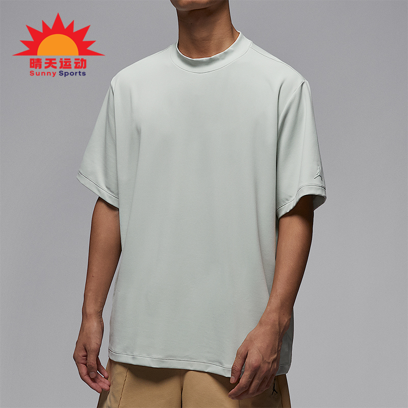 Nike/耐克正品JORDAN男士休闲企领宽松高尔夫针织短袖IB3685-034