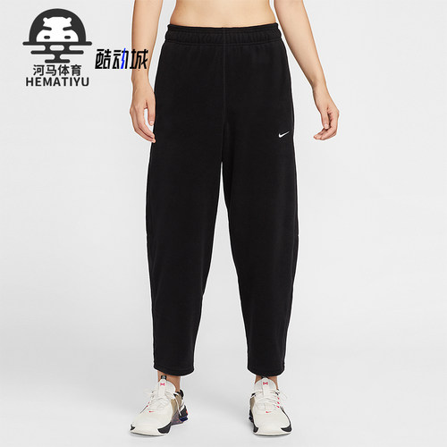 Nike/耐克正品One Therma-FIT女士透气中腰摇粒绒长裤HV3708-010