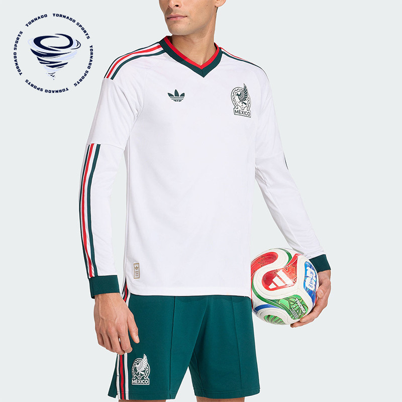 Adidas/阿迪达斯正品三叶草男士透气训练足球球衣长袖T恤JZ2769