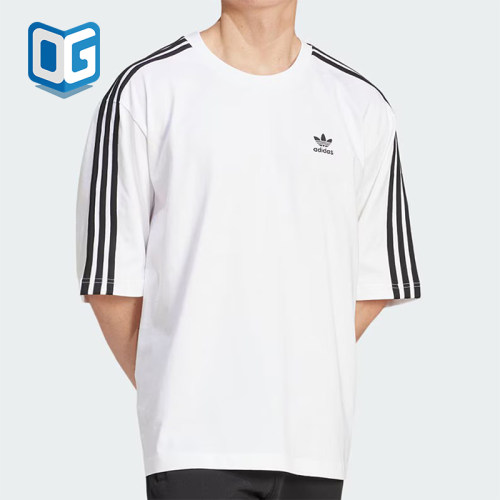 阿迪达斯男士运动休闲短袖