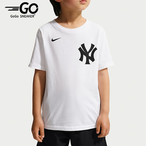 Nike/耐克正品MLB小童圆领时尚透气经典运动短袖T恤IV0576-100
